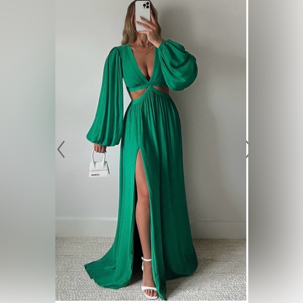 Showpo Green Cutout Maxi